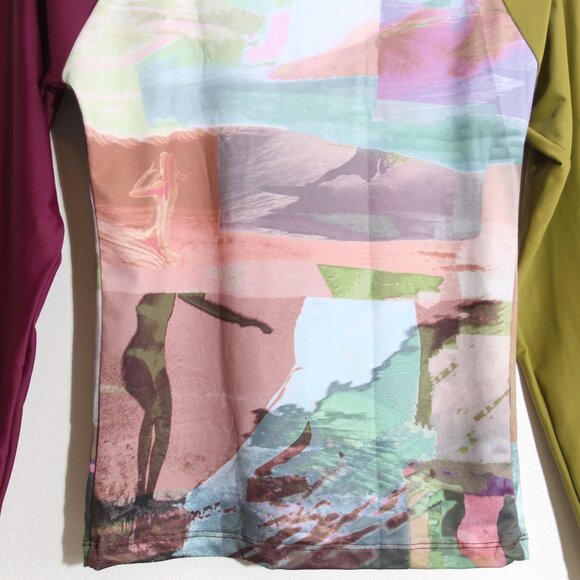 Seea Doheny Rashguard Ryde Long Sleeve Swim Surf Shirt UPF Colorblock Sz Medium - Picture 9 of 10